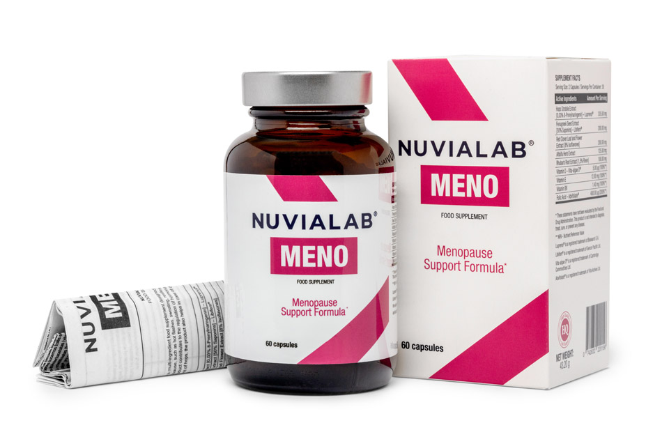 Lifestyle photo of a woman enjoying calm morning with NuviaLab Meno